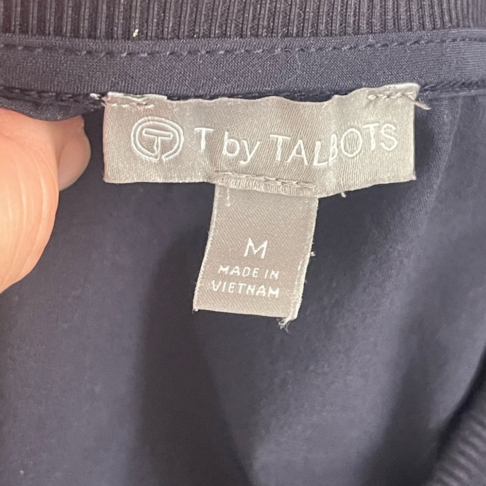 Talbots Navy Sleeveless Shift Dress - Picture 5 of 10